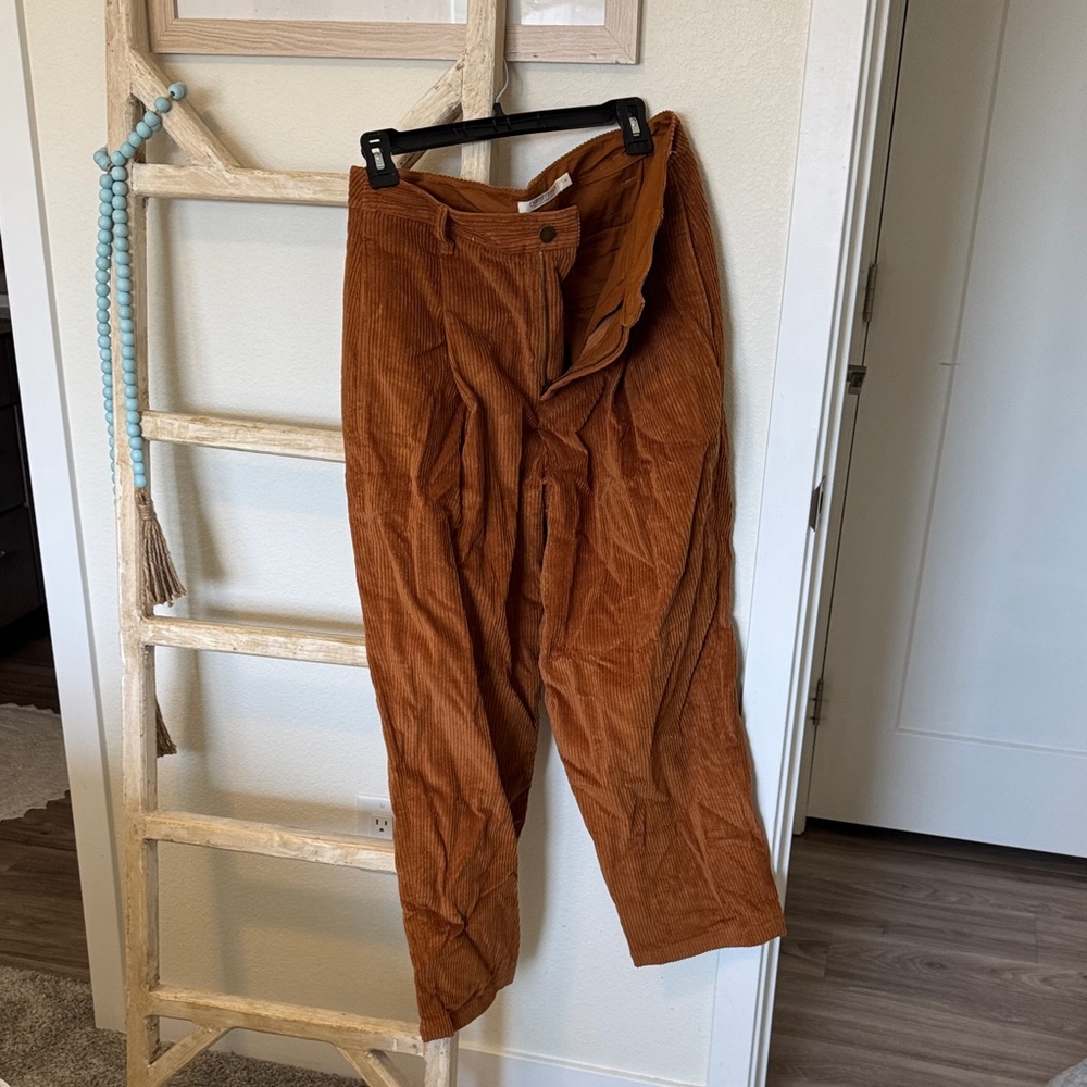 Christy Dawn Women's Corduroy Pants in Rust